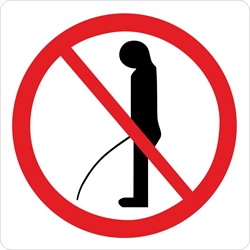 Urinering forbudt